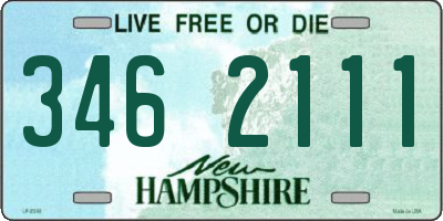 NH license plate 3462111