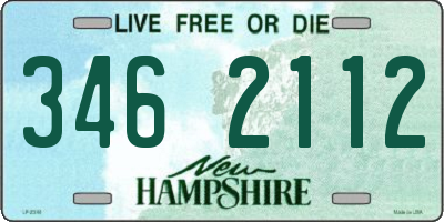 NH license plate 3462112