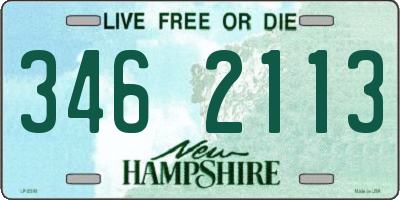 NH license plate 3462113
