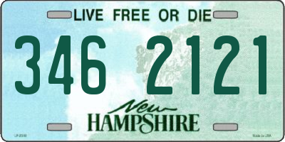 NH license plate 3462121