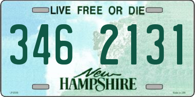 NH license plate 3462131