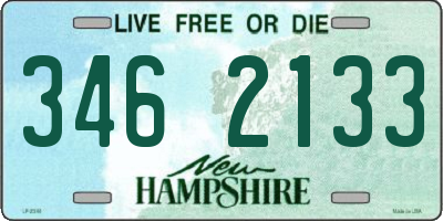 NH license plate 3462133