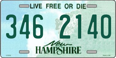 NH license plate 3462140