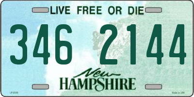 NH license plate 3462144