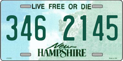 NH license plate 3462145