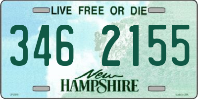 NH license plate 3462155