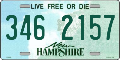 NH license plate 3462157
