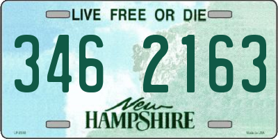 NH license plate 3462163