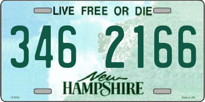 NH license plate 3462166