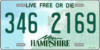 NH license plate 3462169