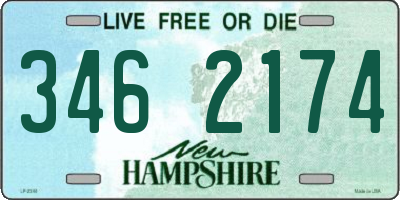 NH license plate 3462174