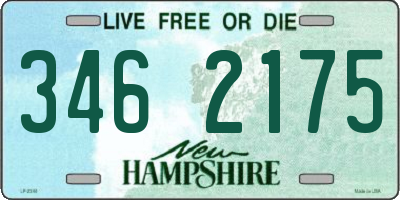 NH license plate 3462175
