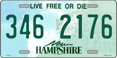 NH license plate 3462176