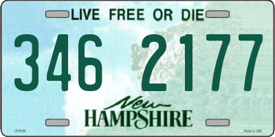 NH license plate 3462177