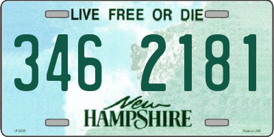 NH license plate 3462181