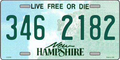 NH license plate 3462182