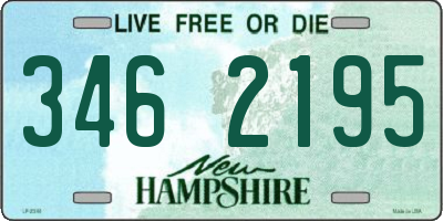 NH license plate 3462195