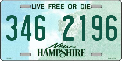 NH license plate 3462196
