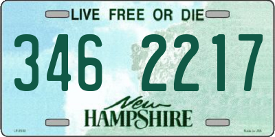NH license plate 3462217
