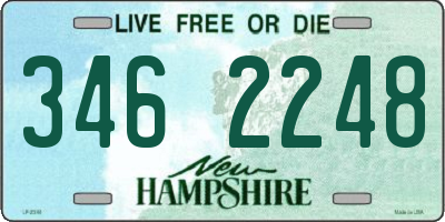 NH license plate 3462248