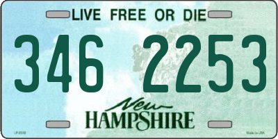 NH license plate 3462253