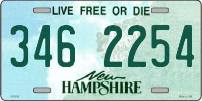 NH license plate 3462254