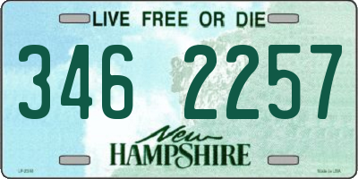 NH license plate 3462257