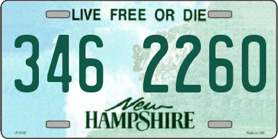 NH license plate 3462260