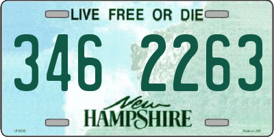 NH license plate 3462263