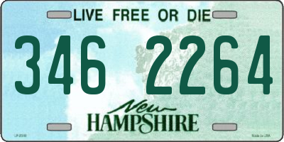 NH license plate 3462264