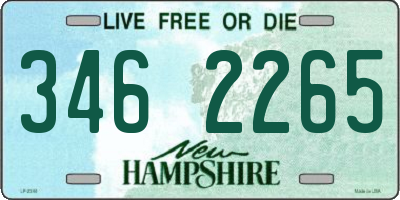 NH license plate 3462265