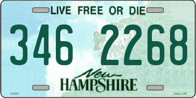 NH license plate 3462268