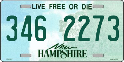 NH license plate 3462273
