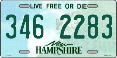 NH license plate 3462283
