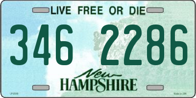 NH license plate 3462286