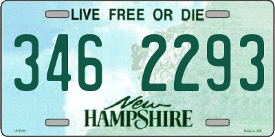 NH license plate 3462293