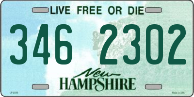 NH license plate 3462302