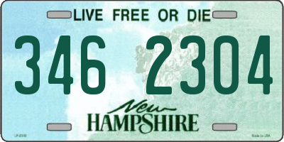 NH license plate 3462304