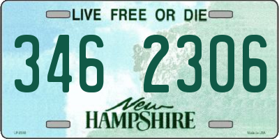 NH license plate 3462306