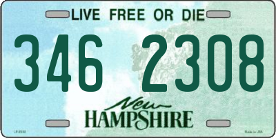 NH license plate 3462308