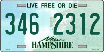 NH license plate 3462312