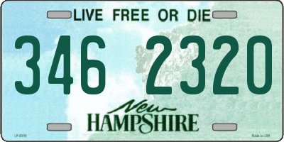 NH license plate 3462320