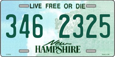 NH license plate 3462325