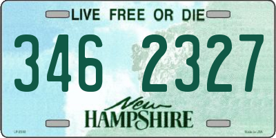 NH license plate 3462327