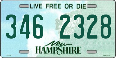 NH license plate 3462328