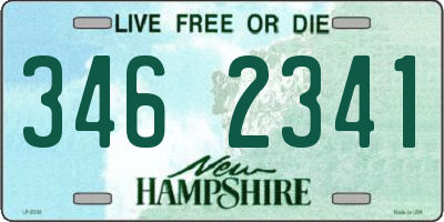 NH license plate 3462341