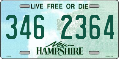 NH license plate 3462364