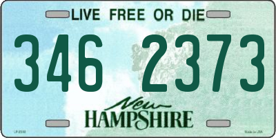NH license plate 3462373