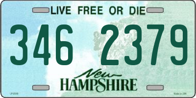 NH license plate 3462379