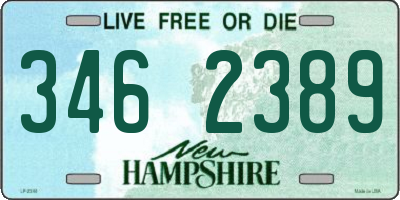 NH license plate 3462389
